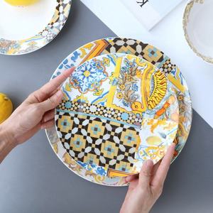 Juego de Platos y Tazones de Cerámica Estilo Nórdico Serie <span class=keywords><strong>Siciliana</strong></span>, Juego de Cuatro Piezas - Product Image 5