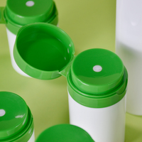Flacon pompe sans air en plastique PP écologique rechargeable de 30 ml, 50 ml, 100 ml, 150 ml, 200 ml pour soins personnels, lotion, crème