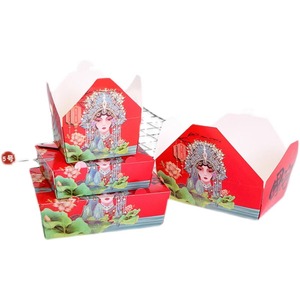 Contenedores de comida para llevar, papel marrón Kraft para microondas para llevar, fiambrera de papel resistente a la grasa, caja de cartón para llevar - Product Image 2