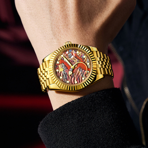 Lajex Thiết Kế Sang Trọng Người Đàn Ông Của Đồng Hồ Cơ Khí Phong Cách Kinh Doanh Nh35a Nhập Khẩu Phong Trào Mới Sáng Tạo Quay Số Cho Giáng Sinh Quà Tặng - Product Image 3