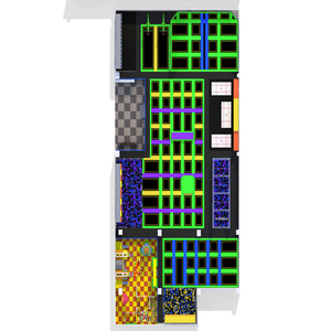 Parc de trampoline sportif commercial parc d'aventure intérieur zone de jeu pour enfants avec parcours Ninja Warrior - Product Image 5