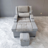 Fauteuil et lit de massage électrique moderne pour hôtel avec station de pédicure et de réflexologie, caractéristiques réglables, construction durable