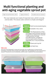 Plateau de germination de haricots ménage pépinière microgreen <span class=keywords><strong>bassin</strong></span> de semis hydroponique plateau de plantation de semis de blé plateau de semis de germination - Product Image 6