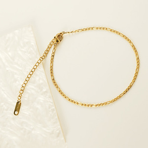 Zogxin Figaro Chain Anklet Stainless Steel Gold Color Women Fashion Party Jewelry Foot Ornament - Product Image 3