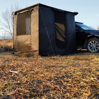 Nouvelle conception de tente de camping rétractable pour véhicule, tissu Oxford 420D, toit imperméable, tente de toit pour camion, tente latérale pour voiture tout-terrain