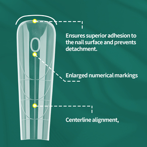 Nailpop rõ ràng Nail kép hình thức 150PCS cho Poly Nail Gel mở rộng Top Hình thức đầy đủ Bìa <span class=keywords><strong>15</strong></span> Kích thước nhanh chóng xây dựng Acrylic khuôn mẫu - Product Image 3