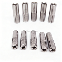Ancrage à expansion mécanique amovible en acier inoxydable 304, fileté intérieurement M4-M20, revêtement TiCN, à moletage, pour