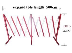 Extensible longueur 500cm de contrôle des foules <span class=keywords><strong>en</strong></span> métal ascenseur rétractable ciseaux clôture <span class=keywords><strong>accordéon</strong></span> <span class=keywords><strong>barrière</strong></span> - Product Image 2