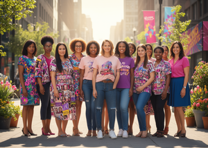 T-shirt per la Giornata Internazionale della Donna, 100% cotone, girocollo, manica corta, stampa casual, design empowerment, primavera estate - Product Image 2