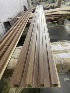 Buona qualità eco-friendly WPC rivestimenti in legno griglie di plastica divano TV sfondo muro di protezione altri materiali da costruzione in plastica - Product Image 5