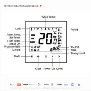 Chaudière électrique intelligente BECA BHT-1000 avec contrôle par application Tuya, Wifi, <span class=keywords><strong>thermostat</strong></span> à écran tactile 24V <span class=keywords><strong>pour</strong></span> <span class=keywords><strong>chauffage</strong></span> d'eau en hôtel - Product Image 3