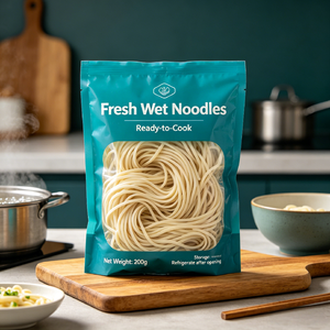 Délicieuses Nouilles Udon Fraîches <span class=keywords><strong>et</strong></span> Humides de Blé Dur, Prêtes à Consommer, Cuites, Non Frites, Saines, Faible en Gras, Lot en Gros - Product Image 4