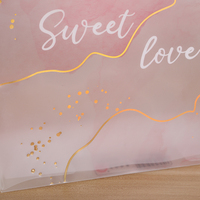 Sac fourre-tout en plastique PP transparent personnalisé en gros, impression de logo, emballage PVC, sac cadeau translucide givré
