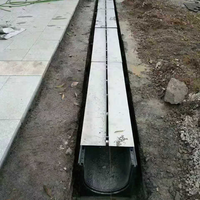 Caniveau de drainage extérieur moderne invisible, drain de sol linéaire pour douche, caniveaux en béton polymère, acier inoxydable pour drainage