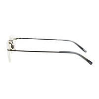 Montura de Gafas Ópticas de Metal sin Marco, Diseño Geométrico Rectangular, Cómodas, Elegantes, Unisex, para Adultos, para Todo Tipo de Rostro