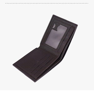 <span class=keywords><strong>Portafoglio</strong></span> Corto da <span class=keywords><strong>Uomo</strong></span> Retrò con Cuciture a Vista e Pelle PU, Fodera in Poliestere, con Tasca Portamonete con <span class=keywords><strong>Cerniera</strong></span> Interna - Product Image 4