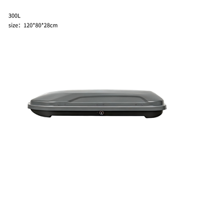 Boîte <span class=keywords><strong>de</strong></span> transport <span class=keywords><strong>de</strong></span> <span class=keywords><strong>toit</strong></span> pour planche <span class=keywords><strong>de</strong></span> surf et kayak, en alliage d'aluminium, à dégagement <span class=keywords><strong>rapide</strong></span>, étanche, 300L, grise, à double ouverture latérale, pour les aventures à la plage - Product Image 1