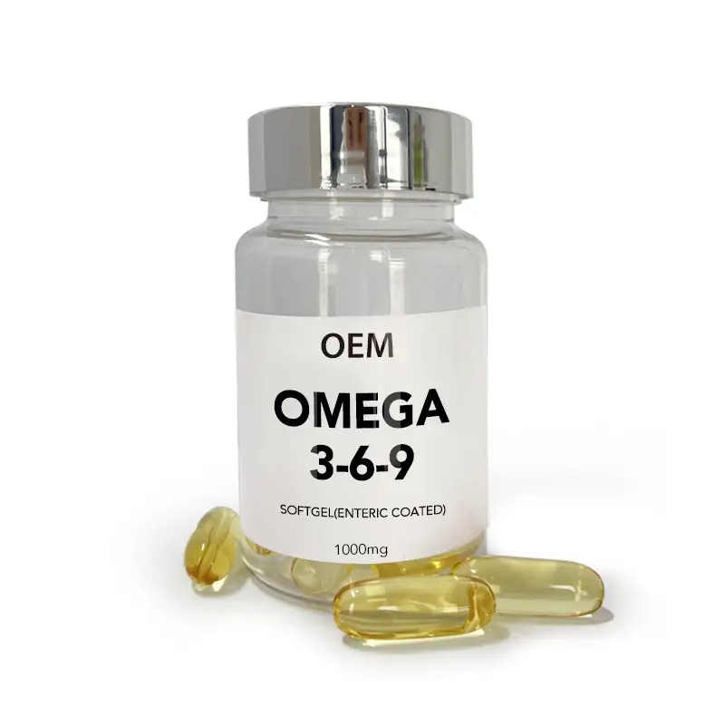 Omega Trọng lượng sản phẩm giảm cân 3 6 9 viên nang tự nhiên nhãn hiệu riêng sản phẩm làm đẹp dầu cá Omega 369 ruột tráng