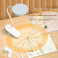 Lampe de lecture LED moderne rechargeable à clipser sur le cou, avec contrôle tactile USB, intensité réglable, CRI 90 élevé, lumière blanche, pour la nuit – Stock usine