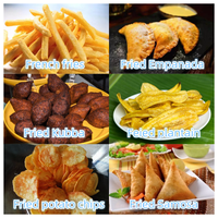 Convoyeur boulette kubba plantain banane empanada samosa ligne de friture de poisson poulet cacahuètes friteuse Machine friteuse continue