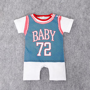 Vêtements d'été pour bébés, nouveau modèle, vente en gros, combinaison de sport pour garçon - Product Image 4