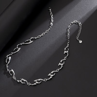 Nouveauté en gros : Colliers en acier inoxydable irréguliers, style punk haut de gamme, chaînes de clavicule, accessoires de mode pour hommes