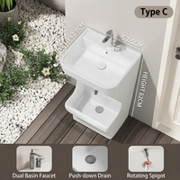 Nouveautés : Lavabo de Wudu en céramique au design musulman moderne, station de lavage islamique pour mosquée