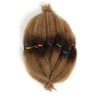 Vente en gros de cheveux synthétiques 100% doux de type afro, cheveux naturels de haute qualité pour tresses au crochet, extensions de cheveux