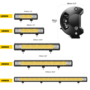 Nouvelle barre lumineuse LED <span class=keywords><strong>quad</strong></span> 12v 24v pour Suzuki Jimny et pour Jeep 50cm 30cm Quatre rangées LED Barra pour véhicules 4x4 - Product Image 2