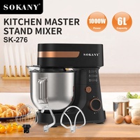 Robot pâtissier multifonctionnel Sokany 276 de marque premium, nouveau, pour pétrir la pâte, mini robot culinaire, batteur sur socle