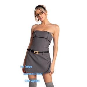 Robe de bureau sans manches pour femme, de haute qualité, avec logo personnalisé, coupe crayon amincissante, pour les occasions professionnelles et formelles. - Product Image 1