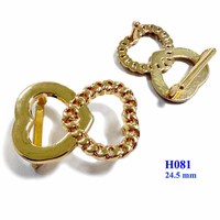 Boucles de ceinture décoratives en métal double cœur pour femmes, accessoires de mode pour ceintures et sacs