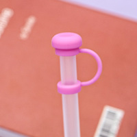 Bouchons anti-poussière en silicone de qualité alimentaire, multi-styles, décoratifs et mignons, recyclables, pour pailles en verre de 10 mm