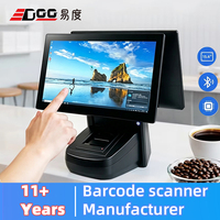 EDOO - Sistema de Punto de Venta Todo en Uno de 15.6 Pulgadas, Venta Directa de Fábrica, Caja Registradora para Minoristas y Supermercados