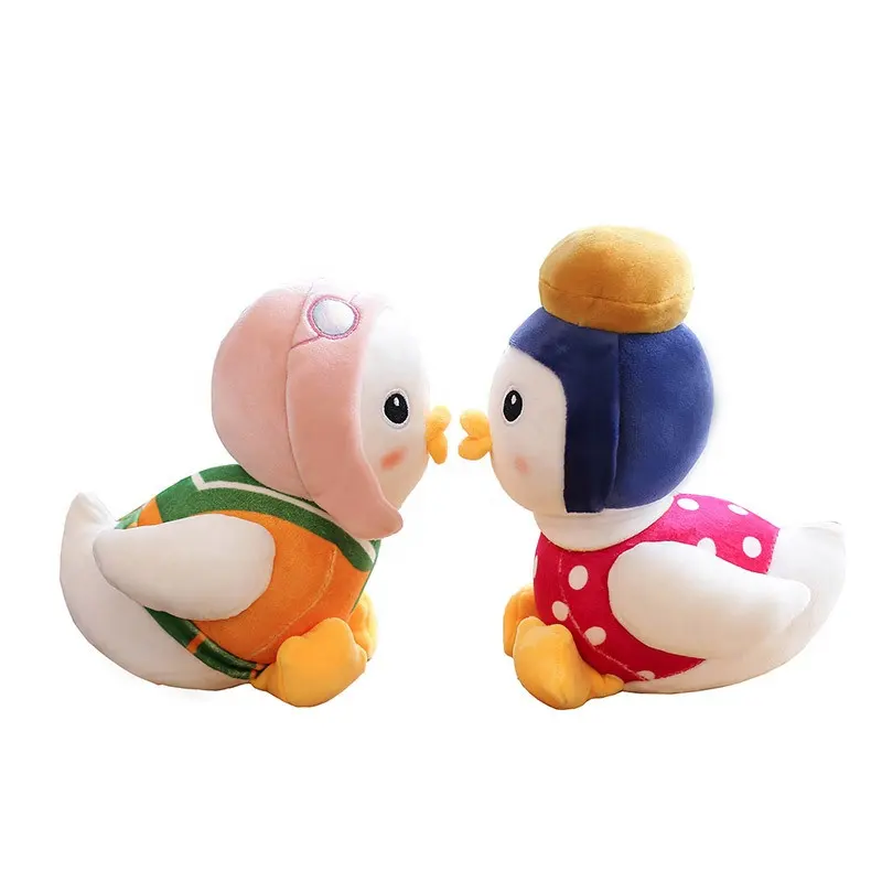 A família do pato personalizou brinquedos animais enchidos macios bonitos do plushie do brinquedo do luxuoso com presentes baratos