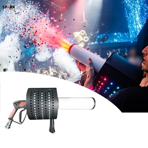 Máquina arrojadora <span class=keywords><strong>de</strong></span> confeti <span class=keywords><strong>de</strong></span> Metal SP, pistola <span class=keywords><strong>de</strong></span> cañón <span class=keywords><strong>de</strong></span> confeti LED CO2 con Control Manual para eventos <span class=keywords><strong>de</strong></span> escenario, bodas, fiestas, clubes - Product Image 1