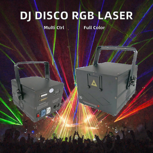 ไฟเลเซอร์ RGB แอนิเมชั่น สำหรับงานแสดงแสงสีเสียง ดีเจ ดิสโก้ ไนท์คลับ แสงเวที เอฟเฟคโปรเจคเตอร์ ไฟหัวขยับเคลื่อนได้ สีสันครบถ้วน - Product Image 2