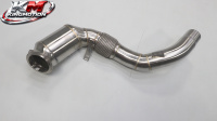 KM SS304 Euro 6 Downpipe catalytique haute performance 200 cellules pour BMW N63 X5 X5M 550i 850i G05 G15 G16 G30 Amélioration de l'échappement