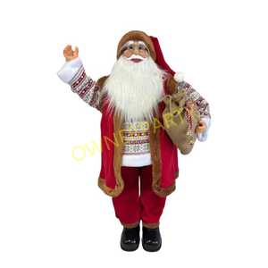 Père Noël porte un cadeau drôle grandeur nature Père Noël haute qualité Noël Animatronic Père Noël danse avec <span class=keywords><strong>musique</strong></span> - Product Image 3