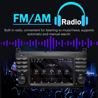 Radio para Auto Android 15 de 7 Pulgadas para Mercedes-Benz Clase C W203 C200 C203, con CarPlay y Android Auto Inalámbricos, Unidad Principal con GPS