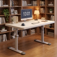 Bureau debout réglable, bureau d'ordinateur ergonomique pour le télétravail, table d'étude à levage manuel