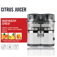 Presse-agrumes électrique double tête automatique en acier inoxydable pour oranges et citrons, machine à jus de fruits rapide pour la maison