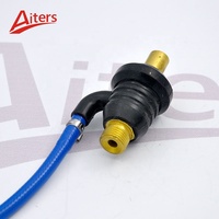 Adaptateur de torche de soudage Aiters en laiton M16 vers DKJ35-50, kit de connecteur rapide, adaptateur de gaz rouge/bleu, prise pour torche de soudage TIG