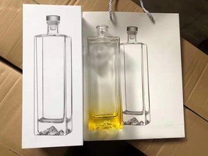 A granel súper flint limpio única plaza en forma de 250ml vacía 500ml <span class=keywords><strong>Ginebra</strong></span> licor vodka botella de vino de vidrio - Product Image 4