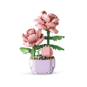 Bloques <span class=keywords><strong>de</strong></span> Construcción <span class=keywords><strong>de</strong></span> Plástico <span class=keywords><strong>de</strong></span> Micropartículas Compatibles con Bloques para Niños, Simulación <span class=keywords><strong>de</strong></span> Rosa Suculenta Ensamblada, Juguete <span class=keywords><strong>de</strong></span> Bricolaje para Escritorio <span class=keywords><strong>de</strong></span> Oficina - Product Image 1