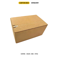 Boîte personnalisée en carton ondulé 3 couches, écologique, recyclable, portable, avec fermeture éclair facile à déchirer, pour l'expédition et le stockage des petites entreprises