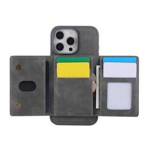 Fundas de cuero PU para teléfono, tarjetero magnético desmontable, funda para teléfono móvil, funda para iPhone 13 14 15 16 Pro Max para <span class=keywords><strong>Samsung</strong></span> - Product Image 2