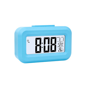 Mini Cute Electronic <b>Clock</b> <b>Digital</b> Alarm <b>Clock</b> With Temperature Day Date Display Snooze Function For Student Children Desk Use - Product Image 4