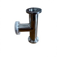 Raccord en T égal en acier inoxydable TSVAC ISO-KF, connecteur rapide à 3 voies pour vide (type KF)