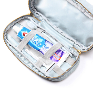 Sac <span class=keywords><strong>de</strong></span> voyage en PU pour <span class=keywords><strong>jeune</strong></span> femme, organisateur <span class=keywords><strong>de</strong></span> maquillage et <span class=keywords><strong>de</strong></span> produits <span class=keywords><strong>de</strong></span> soin personnel avec compartiment supérieur transparent en PVC, vente en gros - Product Image 5